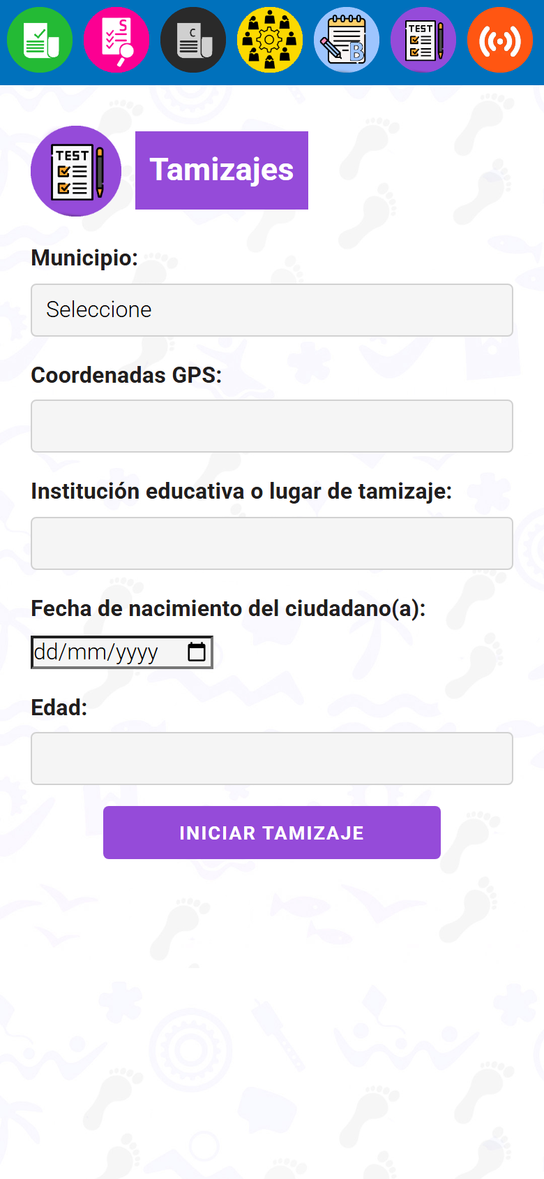 Pantalla de tamizajes