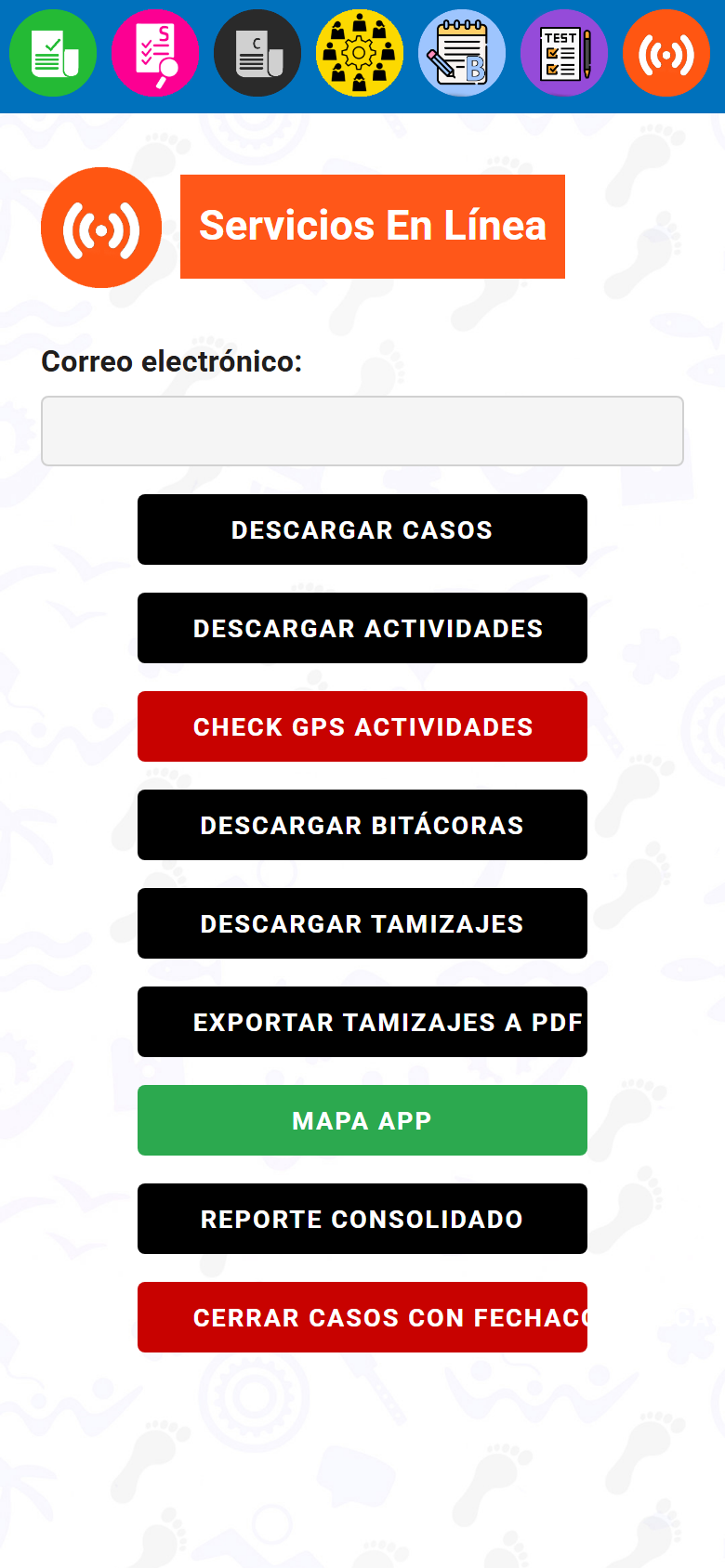 Servicios en línea